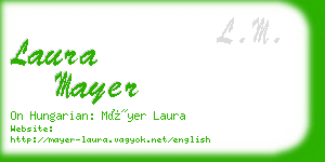 laura mayer business card